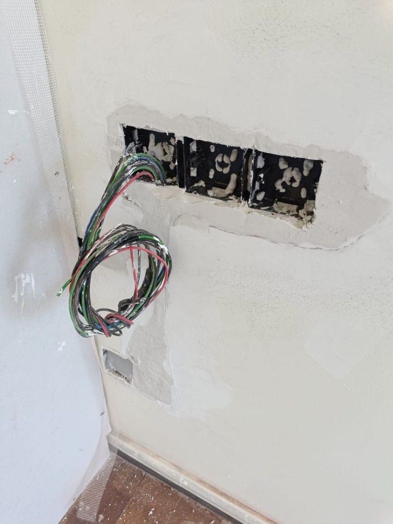 Professional Electrical wiring Hacking conceal plaster, Services, Home