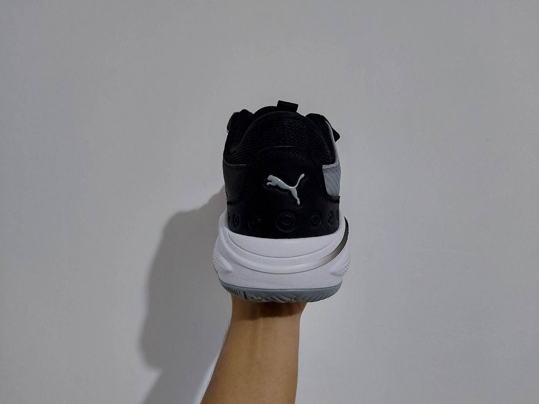 Puma Court Rider Pop Basketball Shoes (Black/White) Men #39 s Fashion