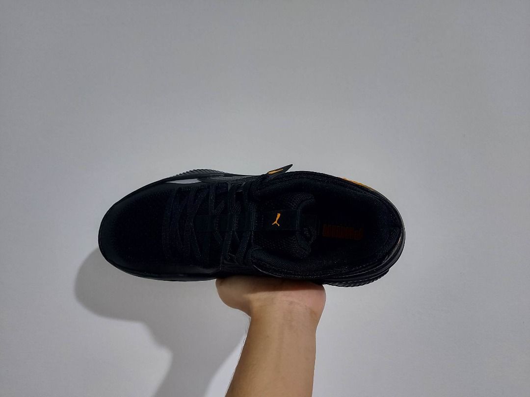 Puma Court Rider Pop Basketball Shoes (Orange Glow/Black) Men #39 s