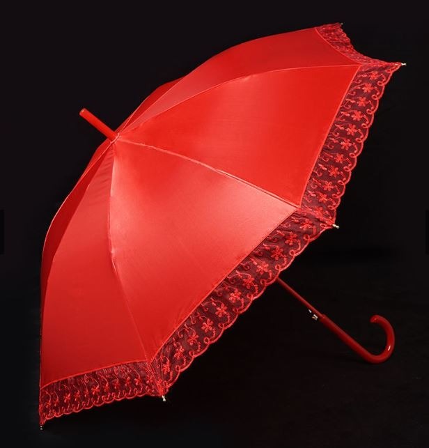 Red Umbrella for wedding, Hobbies & Toys, Travel, Umbrellas on Carousell