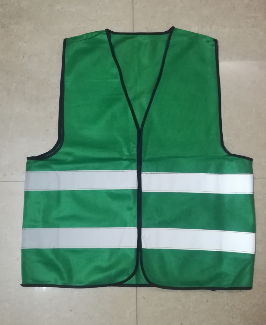 Reflectorized Green Safety Vest, Men's Fashion, Tops & Sets, Vests on