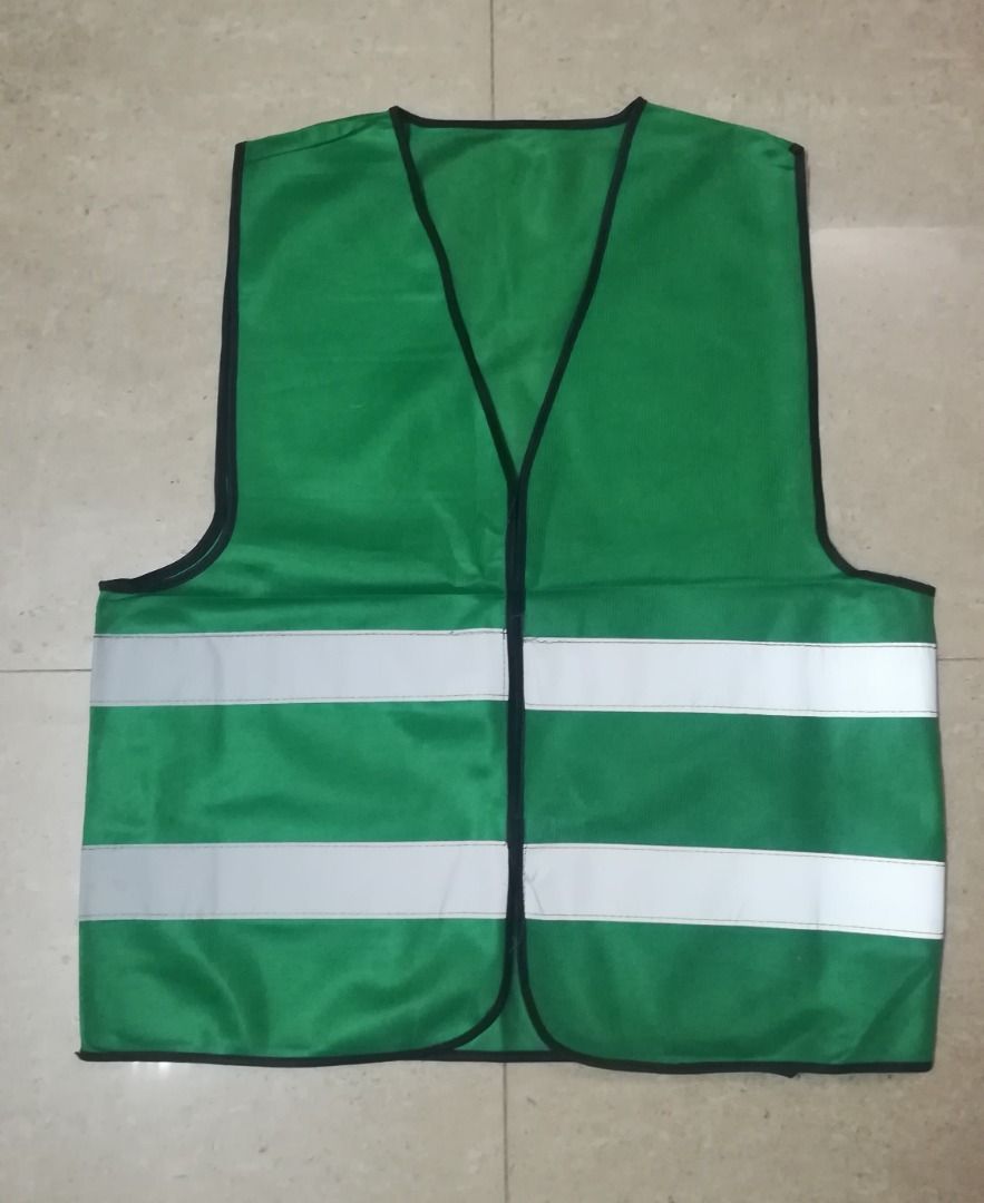 Reflectorized Green Safety Vest, Men's Fashion, Tops & Sets, Vests on