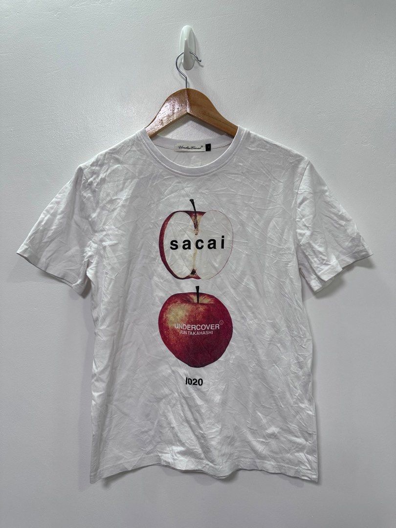 SACAI X UNDERCOVER | Apple Tee White, Men's Fashion, Tops & Sets