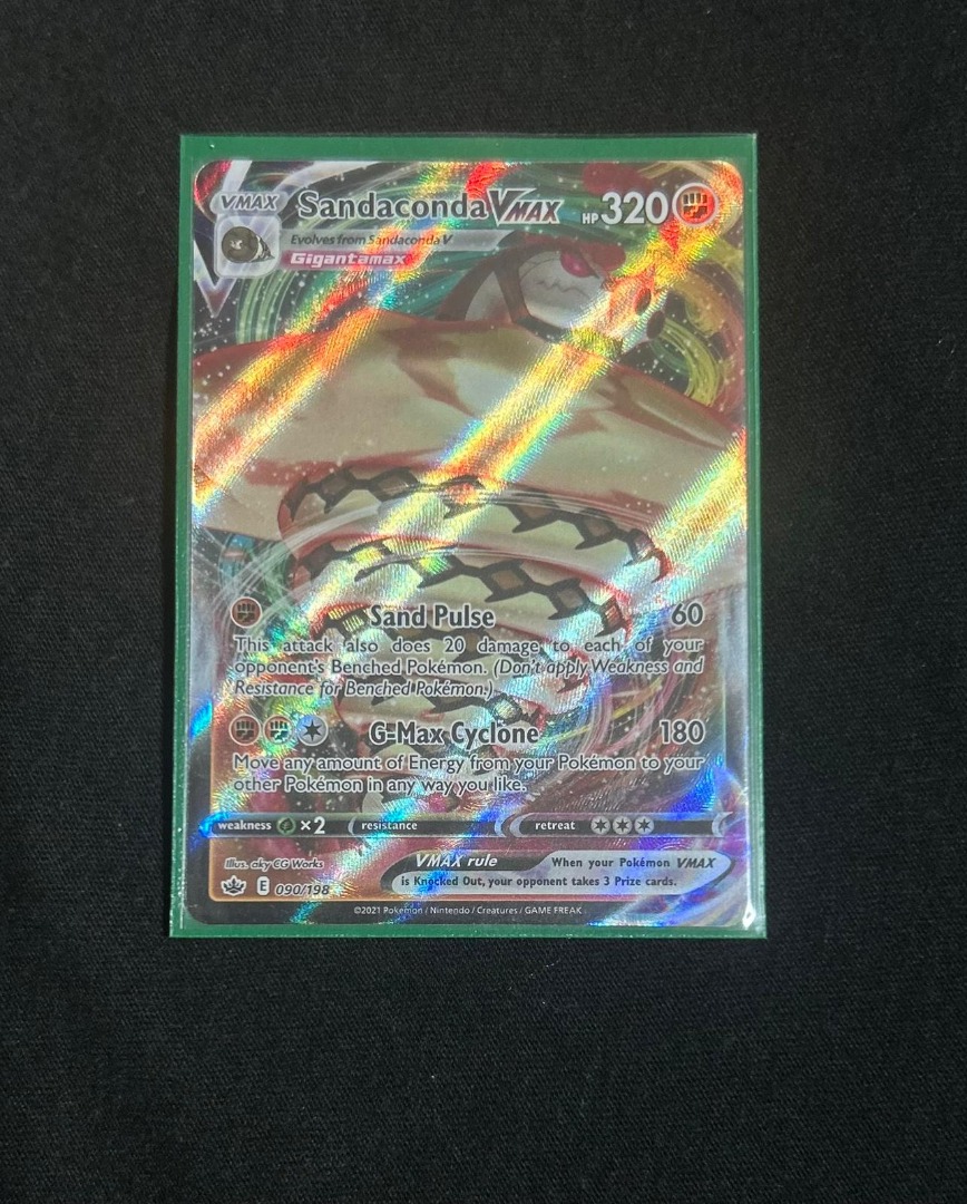 sandaconda vmax pokemon card value Amazon.com: Sandaconda - Vmax & V - 090/198 Chilling Reign main image 0