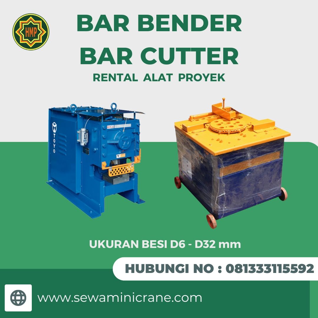 SEWA BAR BENDER BAR CUTTER SAMARINDA 081333115592, Properti