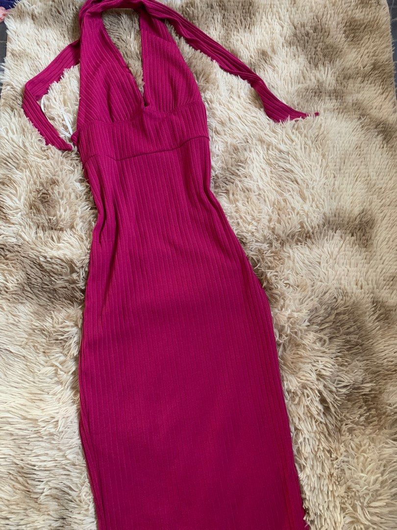 Shein Hot pink dress on Carousell