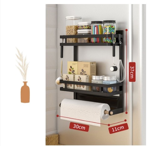 Solid Magnetic Fridge Rack Kitchen Organizer Furniture / BTO / HOME ...