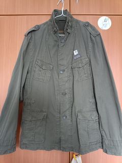 Strellson swiss cross jacket 男 外套 軍綠色