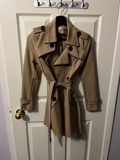 Stretchy trench coat