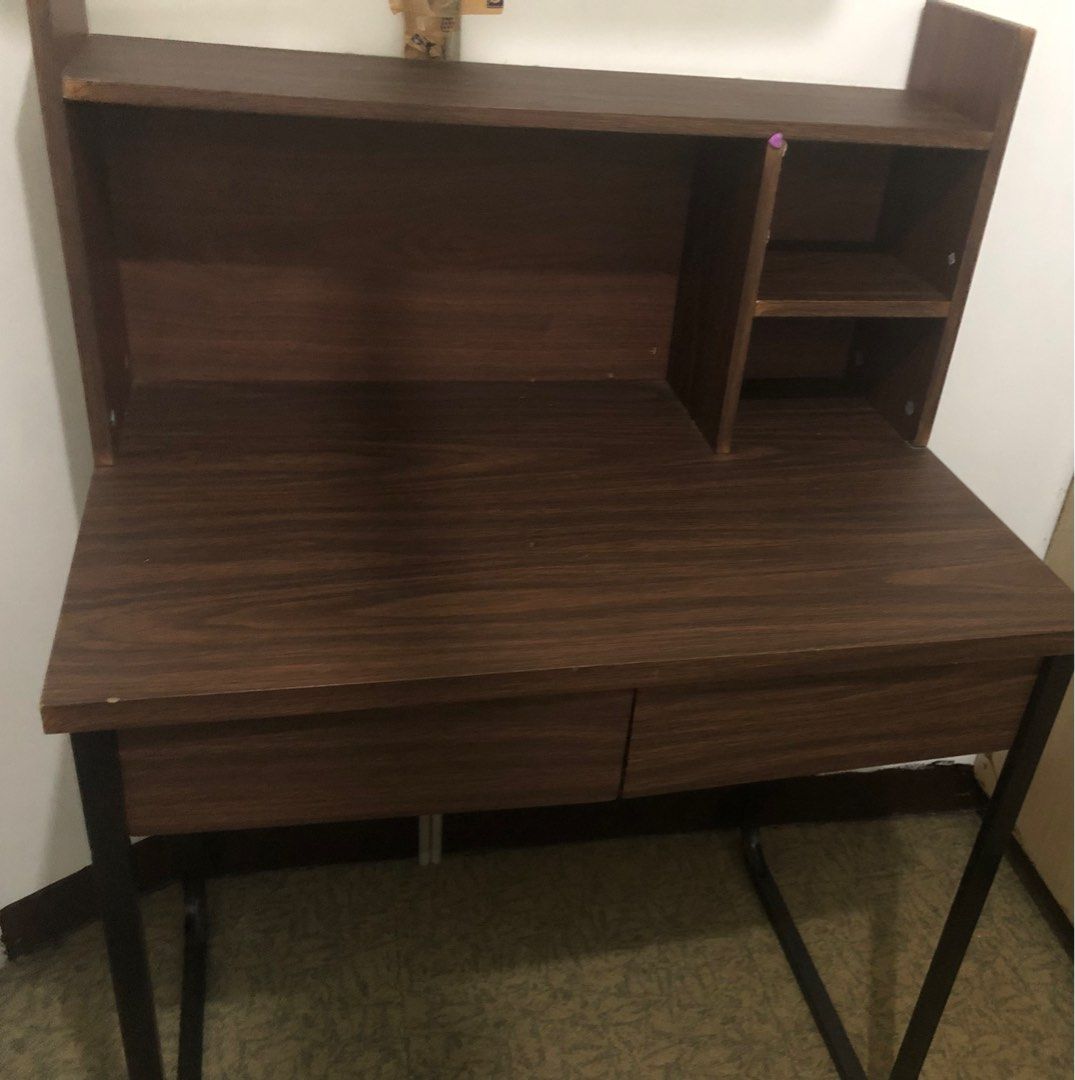 Study/computer table (Category: Tables & Sets) located in Quezon City. Submitted by coco_clarkson (Listing ID 1223590624, Image 1). Description: -lightly used and just stored,with minimal minor marks/signs of usage -please refer to photos uploaded for measurement and actual/as is photo of item -no return no exchange .