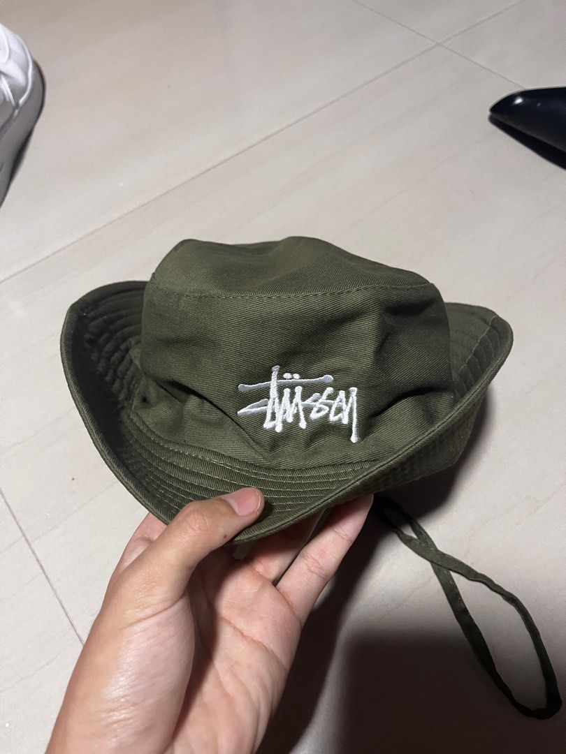 Stussy army bucket hat store