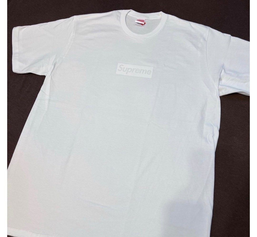 Supreme Tonal Box Logo Tee 短袖素t, 他的時尚, 上身及套裝, T恤和