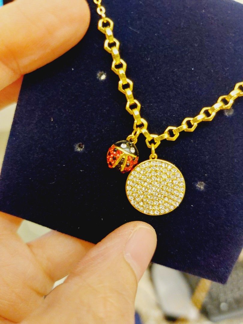 Swarovski ladybug necklace top