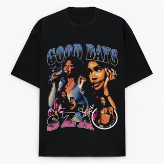 SZA hip hop rapper retro vintage rap tee streetwear bootleg graphic tee t-shirt