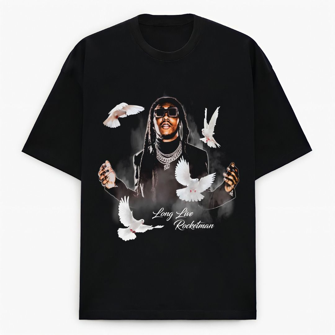 Takeoff hip hop rapper retro vintage rap tee streetwear bootleg