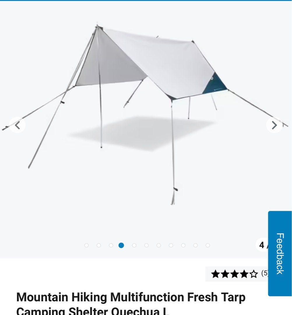 TARP CAMPING SHELTER DECATHLON, Sports Equipment, Hiking & Camping on