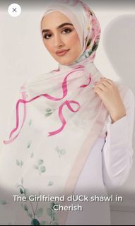 The Girlfriend Duck Shawl in Cherish  Duckscarves (Light Pink Colour)