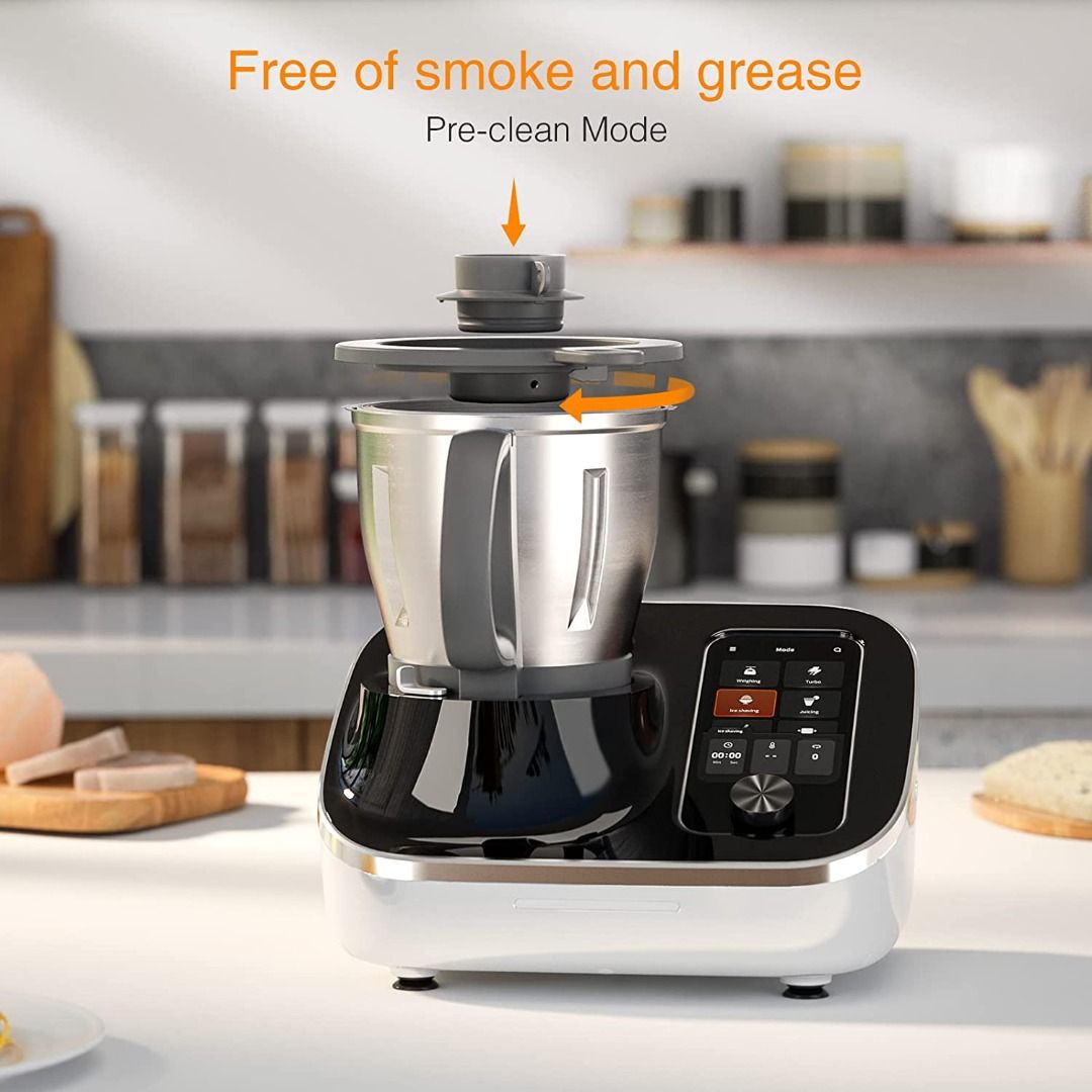 Kitchen Food Processor Robot Smart All-In-One Cooker,Chopper,Steamer,Juicer, Blender,Boil,Knead,Weigh, Multi-Functional Self-Clea