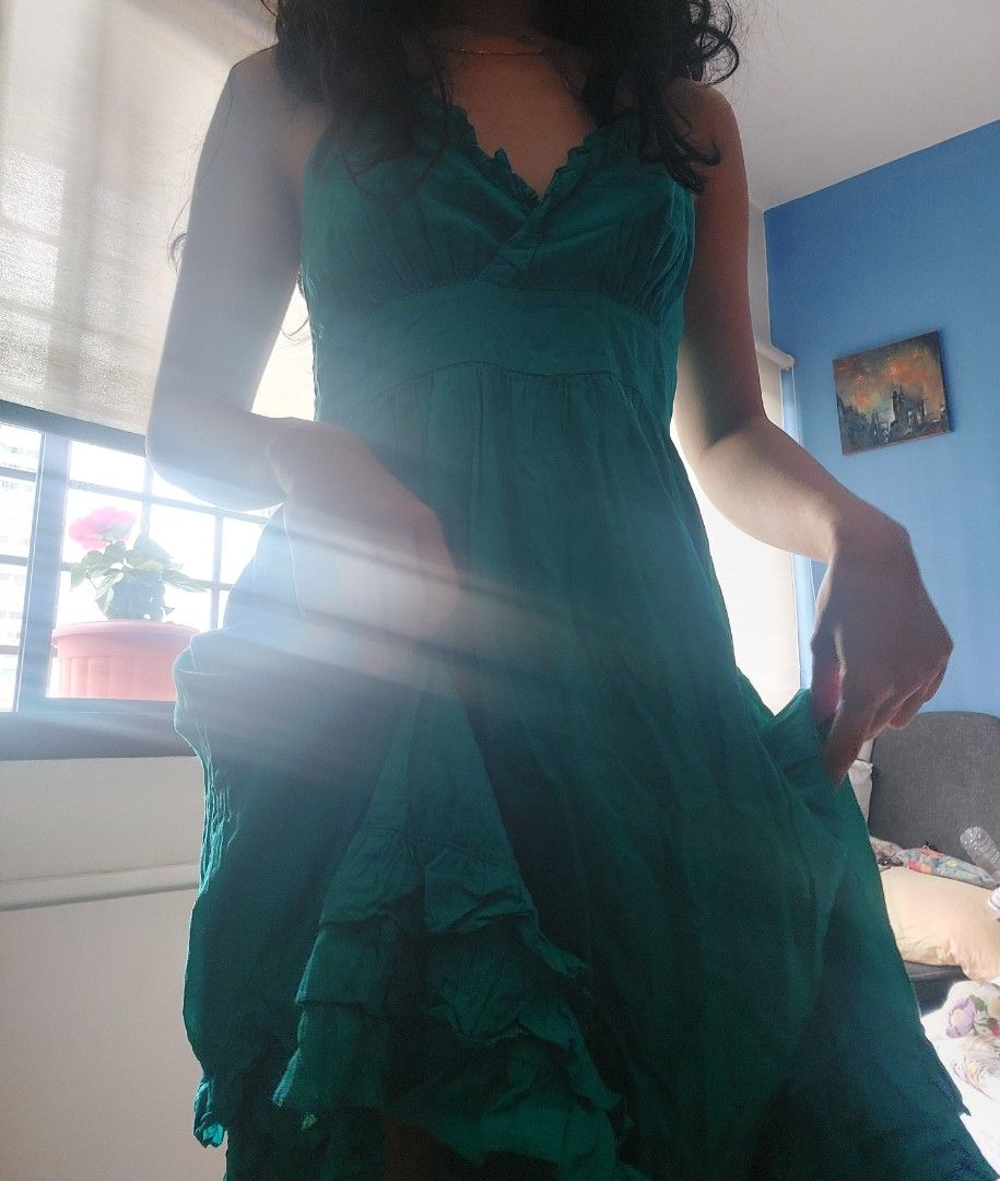 Topshop turquoise dress best sale