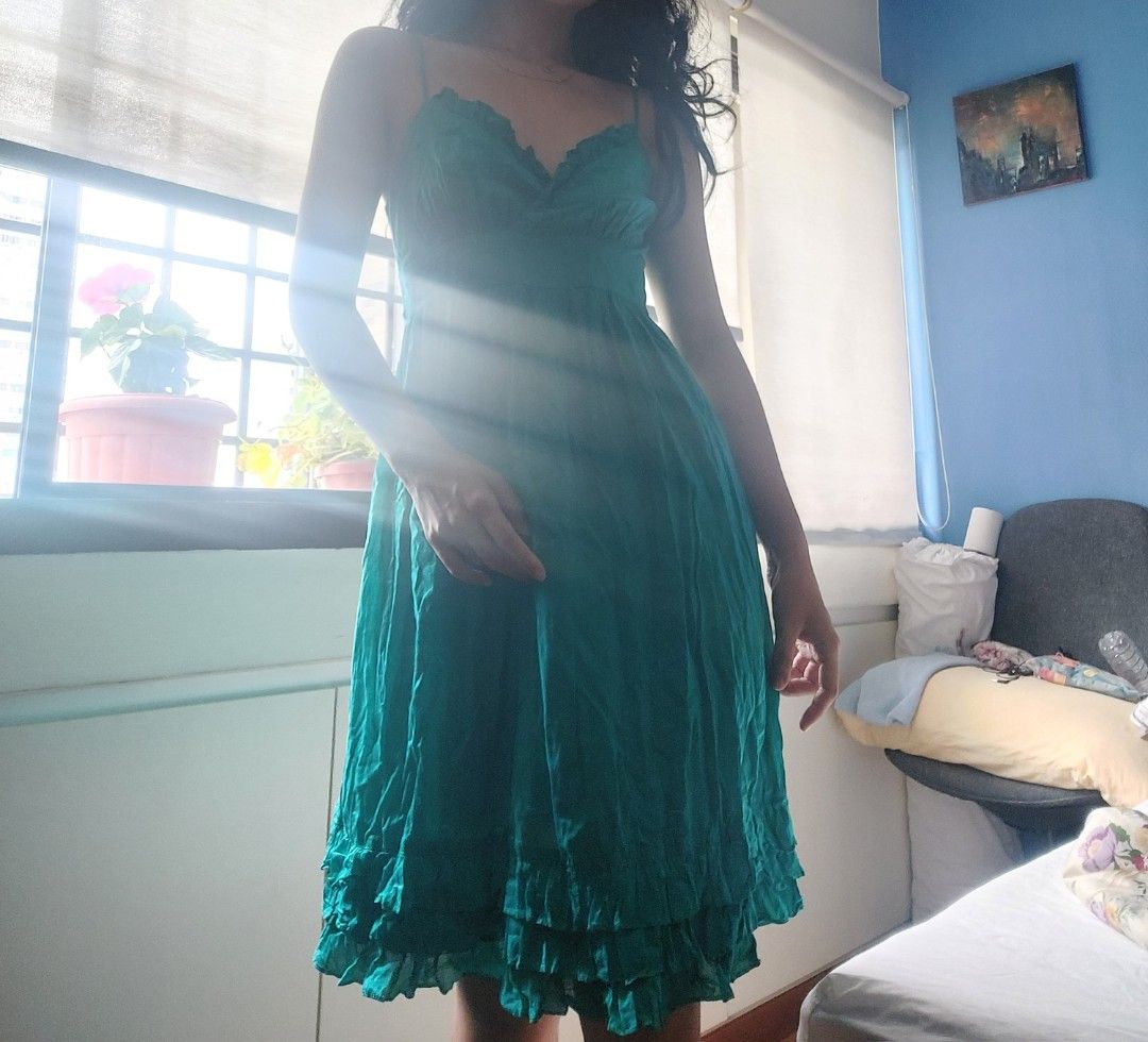 Topshop turquoise dress cheap