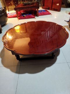 Traditional Korean low table round shaped