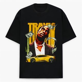 Travis Scott hip hop rapper retro vintage rap tee streetwear bootleg graphic tee t-shirt