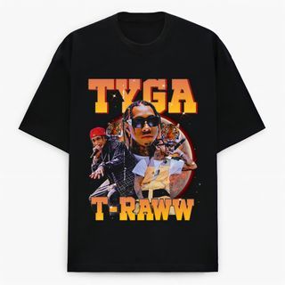 Tyga hip hop rapper retro vintage rap tee streetwear bootleg graphic tee t-shirt