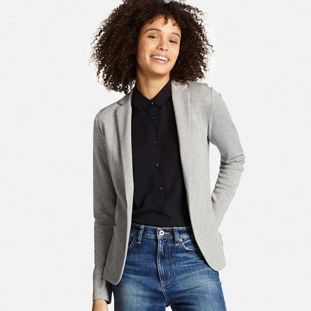 Uniqlo grey clearance blazer
