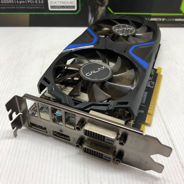 VGA GALAX NVIDIA GTX 1050Ti Extreme Overclock EVOC Mulus Lengkap Dus