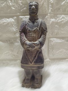 Vintage Chinese Terracotta Soldier 10"