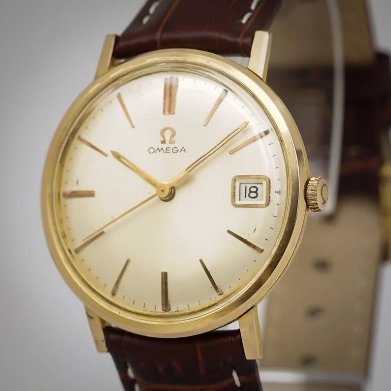 Vintage Omega Geneve 132.019 Cal 611 gold plated, Luxury