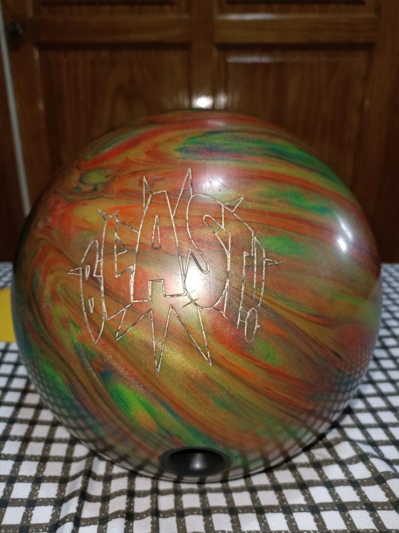 Vintage Storm Blast 12 Lb Bowling Ball Retro Melted Colours., Sports