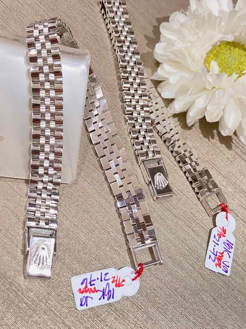 WG YG Rolex Bracelet 18k Japan gold Women s Fashion Jewelry Organizers Bracelets on Carousell