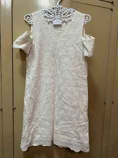 White Eyelet Lace Dress