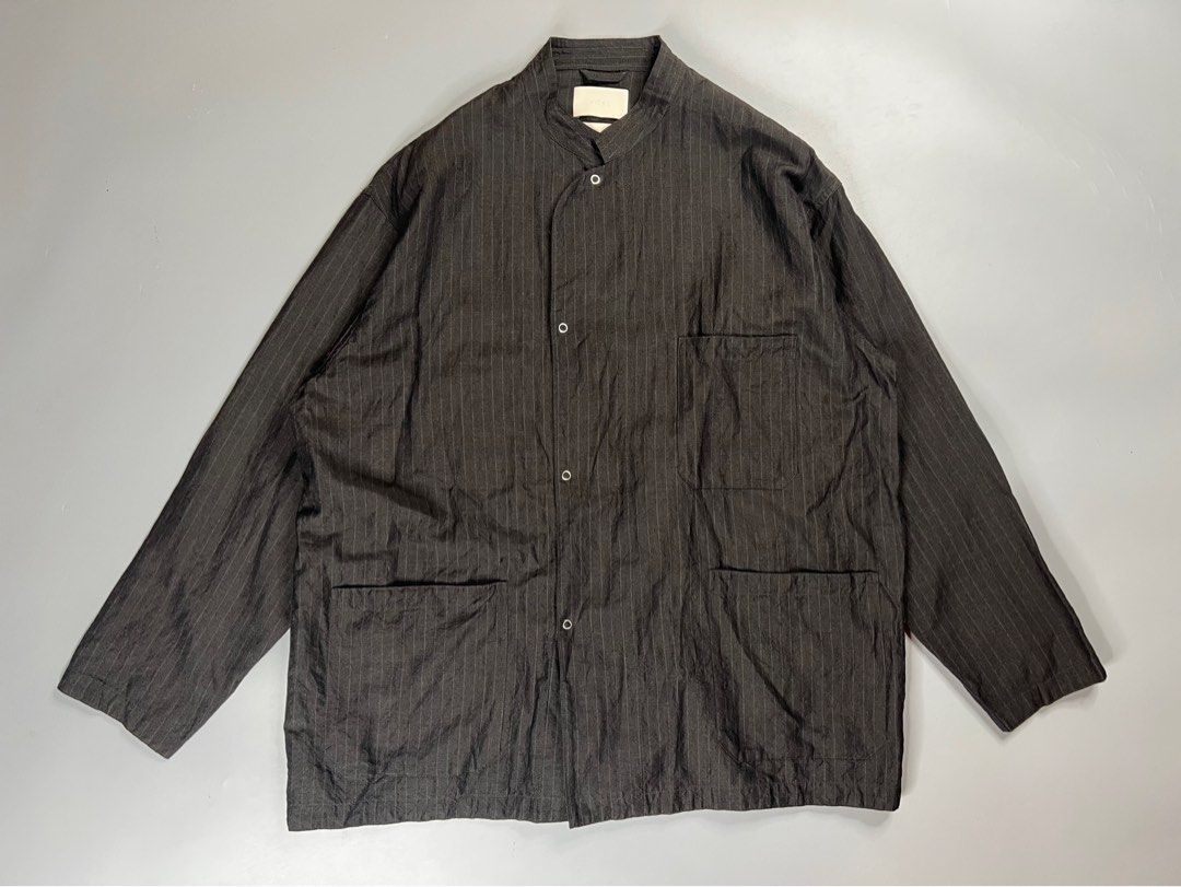 Yoke S/S 22 Pinstripe Sleeping Shirt Jacket