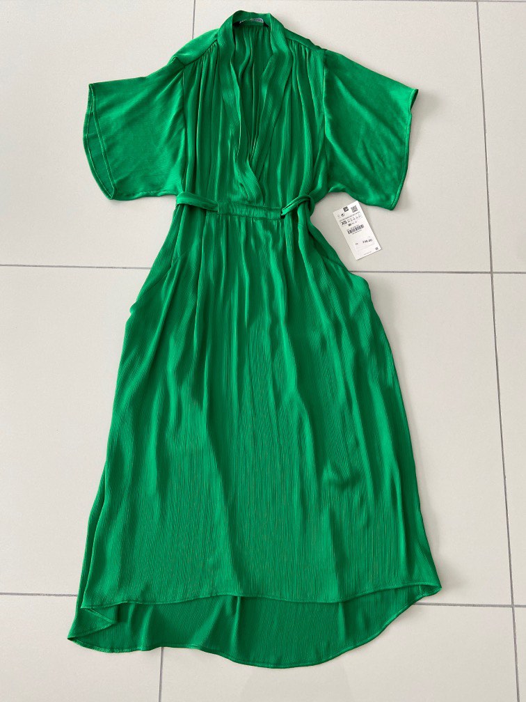 Zara green dress, Women's Fashion, Dresses & Sets, Dresses on Carousell