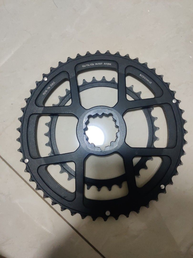 ZRACE CVR Hardrock Chainrings 50 34 Sports Equipment Bicycles Parts Parts Accessories on Carousell