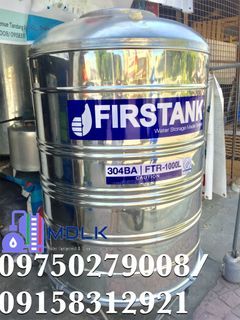 1000L Firstank Water Storage Tank Stainless Steel