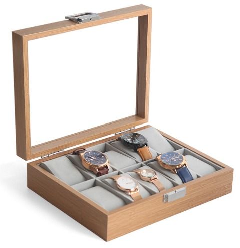 10 Slots Wood Watch Storage Case Watch Box Watch Holder