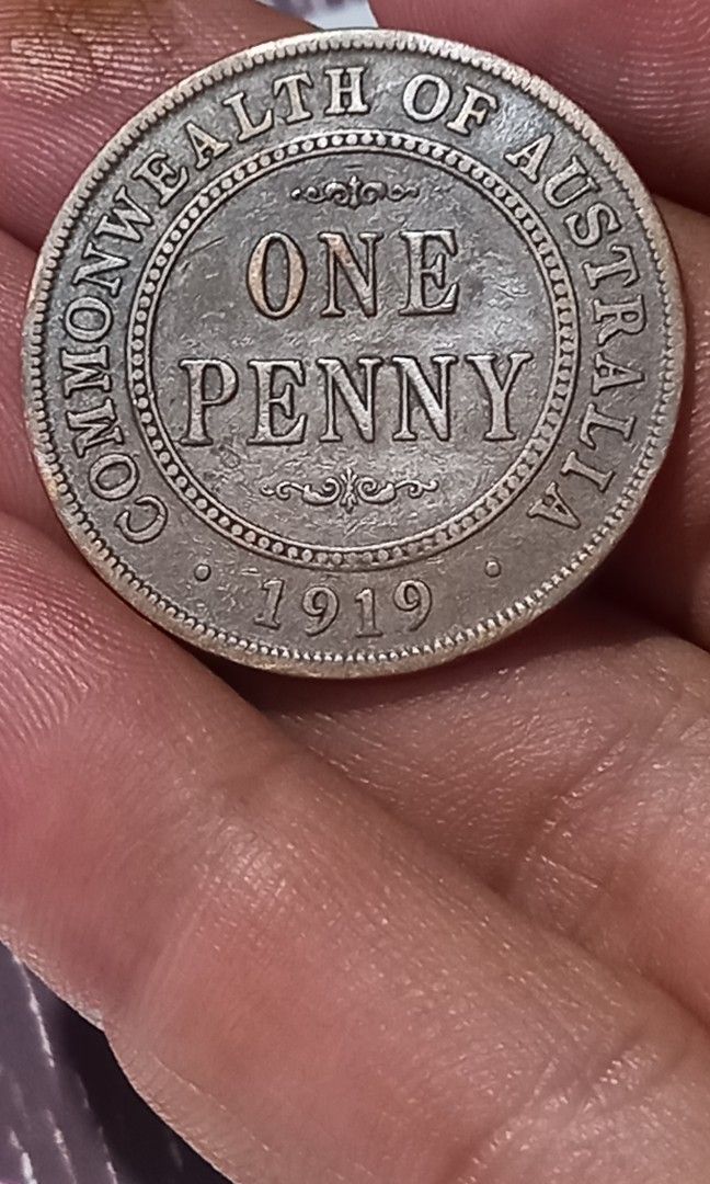 1919 one penny australia coin (Category: Currency) located in Subic. Submitted by regiedaniel01 (Listing ID 1223864500, Image 2). Description: add sf.