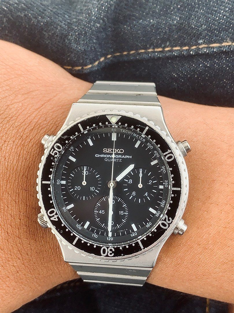 1980s Seiko Chronograph 7A28-7040, Men's Fashion, Watches & Accessories,  Watches on Carousell