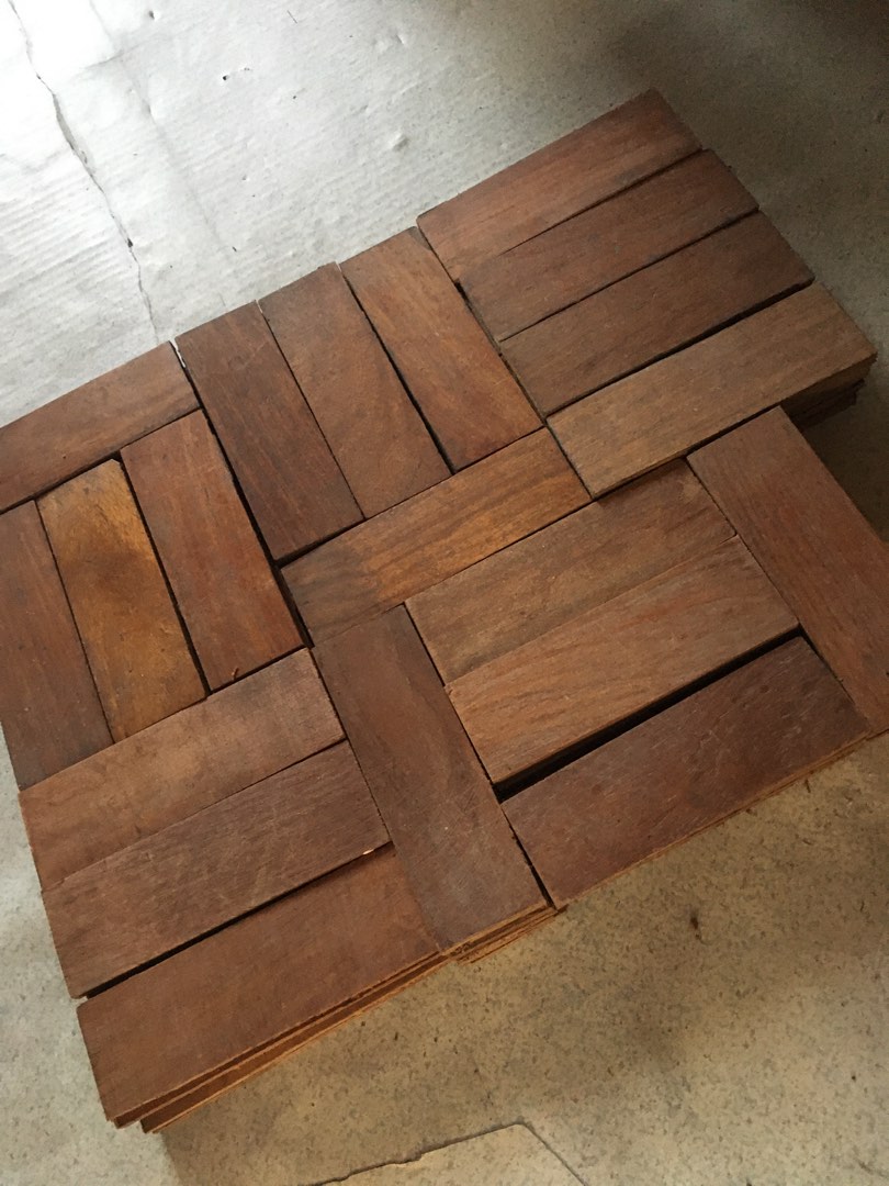 5pesos per piece Narra wood parquet, Furniture & Home Living, Furniture, Other Home Furniture on