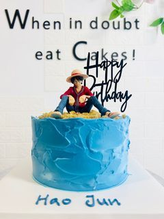 6 inch One Piece luffy D cake birthday cake