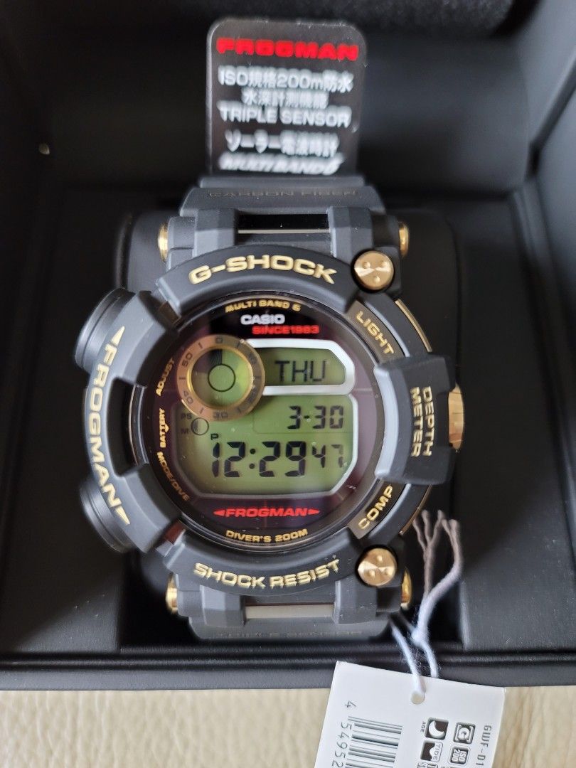 全新G-Shock GWF-D1035B-1JR 6代Frogman35周年記念版, 名牌, 手錶 