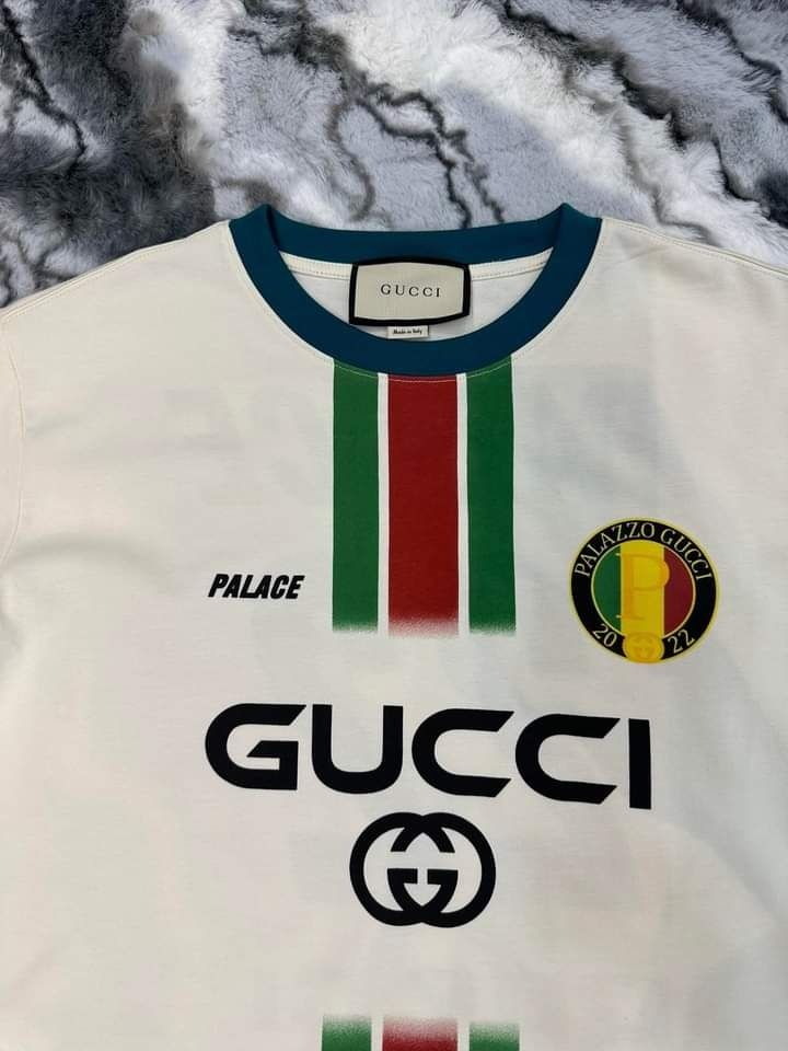 Buy Gucci x Palace Printed Football Technical Jersey T-Shirt 'Blue