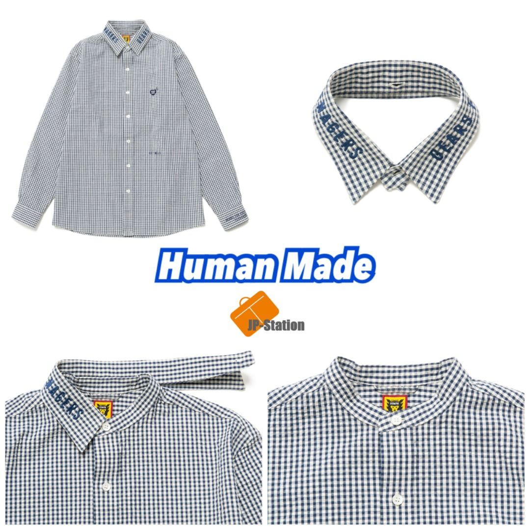 日本代購Human Made 🇯🇵 本週新作DETACHABLE COLLAR CHECKED L/S