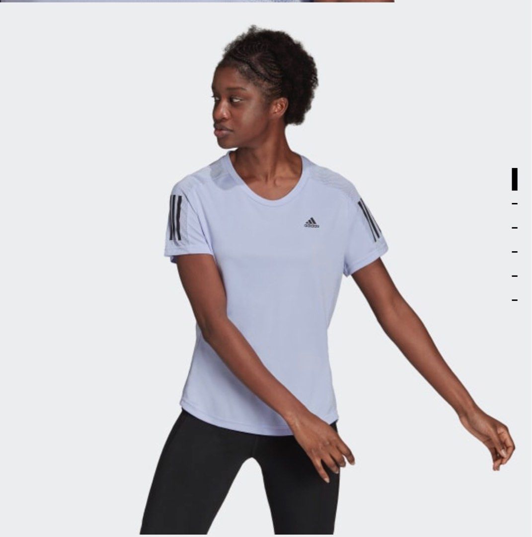 Adidas Own The Run Lilac T shirt Authentic BNIB Women s Fashion Activewear on Carousell
