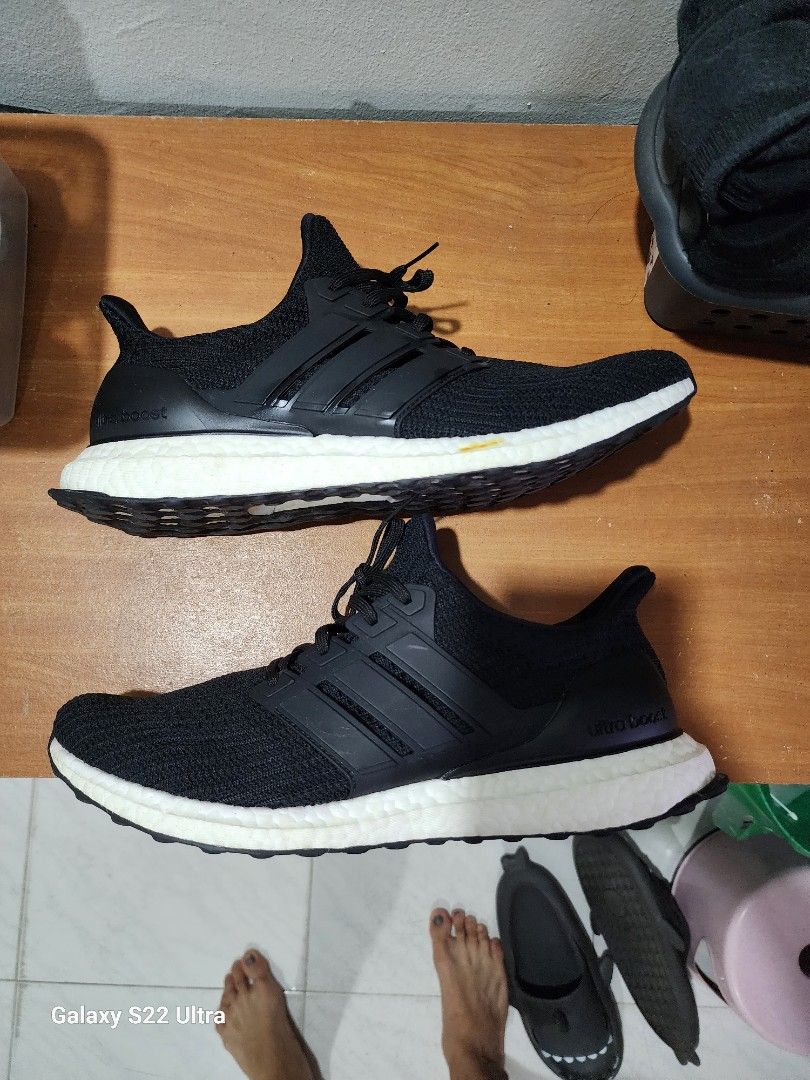 Adidas Ultra Boost 4.0 dna Black and white us 12.5m Men s Fashion Footwear Sneakers on Carousell