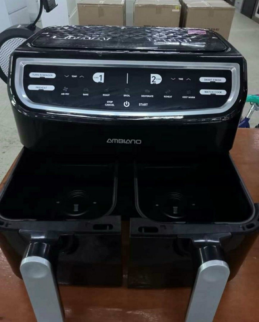 AMBIANO DUAL BASKET AIR FRYER, TV & Home Appliances, Kitchen Appliances, Fryers on Carousell