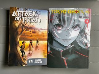 Aot Final chapter&Tokyo ghoul manga bundle